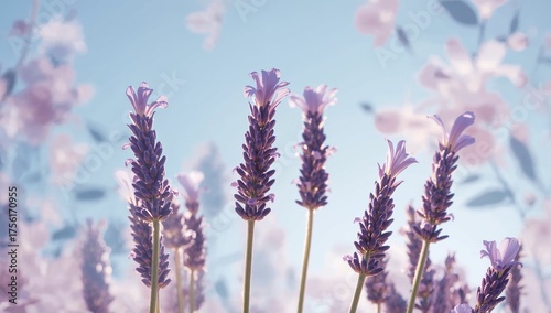 Detailed view of purple blo...