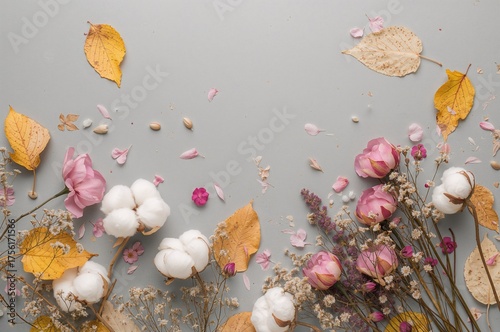 Autumn theme with drifting ...