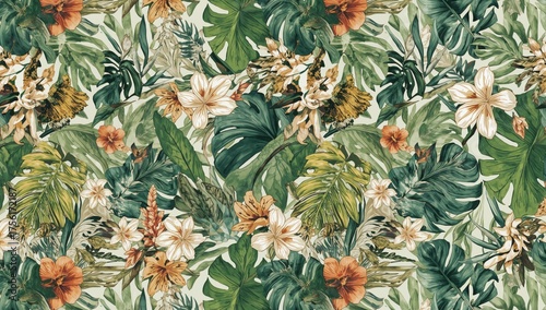 Seamless pattern featuring ...