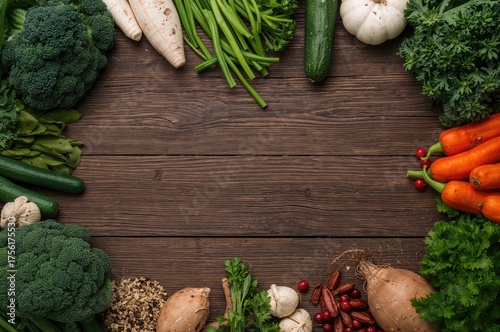 Assortment of fresh organic...