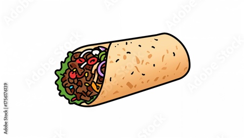 Ground beef and crunchy veg...