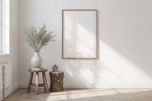 Minimalist living space des...