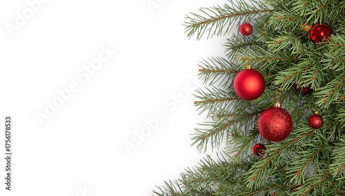 Festive pine twig adorned w...