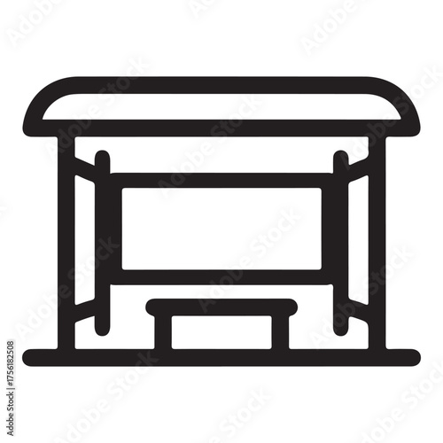 PrintPublic Transport Shelter Symbol