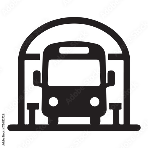 PrintPublic Transport Shelter Symbol