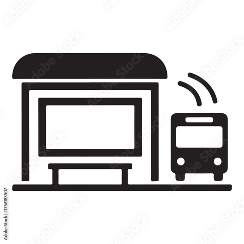 PrintPublic Transport Shelter Symbol