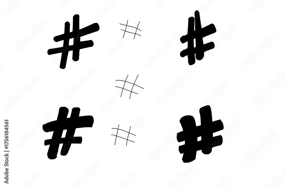 Fototapeta premium hashtag icon