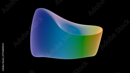 colorful abstract form (seamless loop)