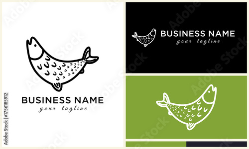 Fish Logo Template. (7)