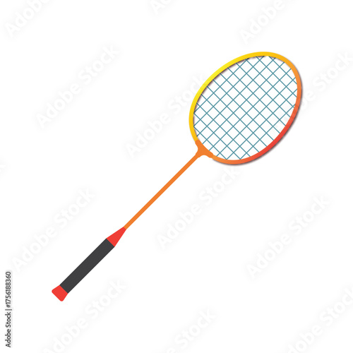 Badminton racket logo