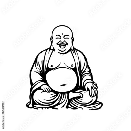 buddha statue vector