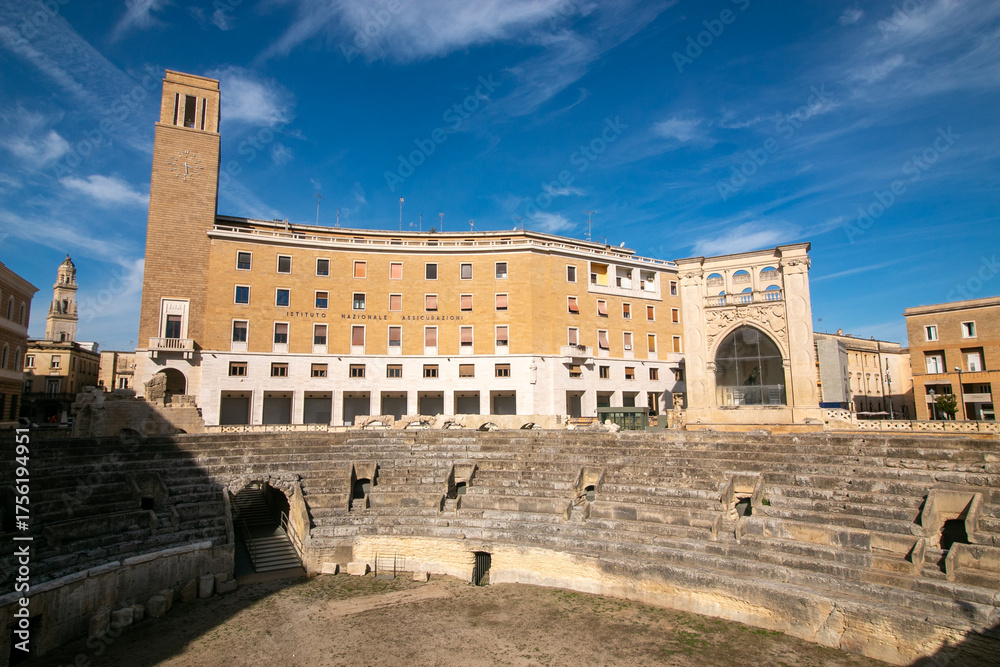 Fototapeta premium lecce, a city in Puglia famous for its Baroque monuments and historic center