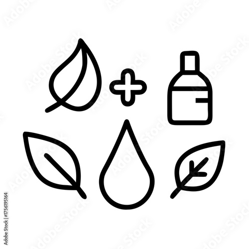 Natural ingredients and essential oils blend