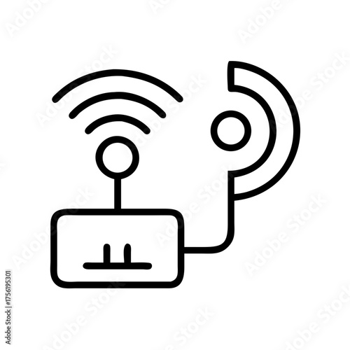 Router icon, representing network and connectivity