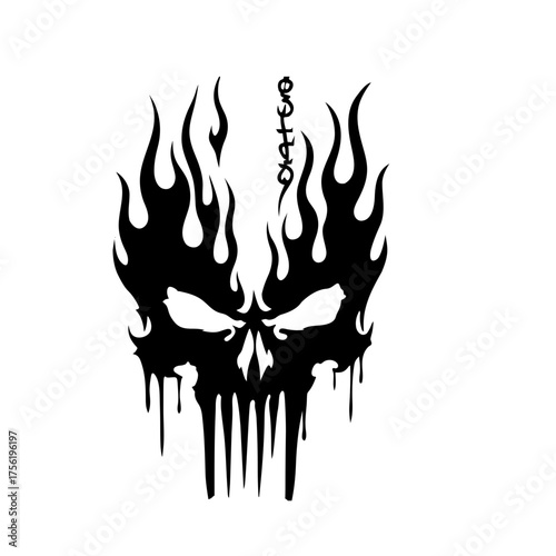 vector illustration of a burning fire