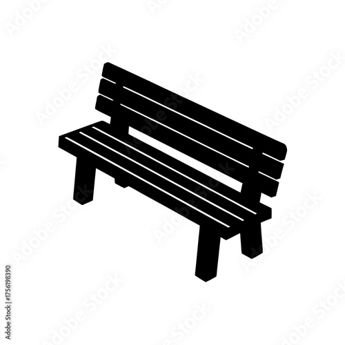 bench on white