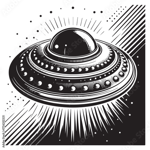  Retro Flying Saucer Design Collection