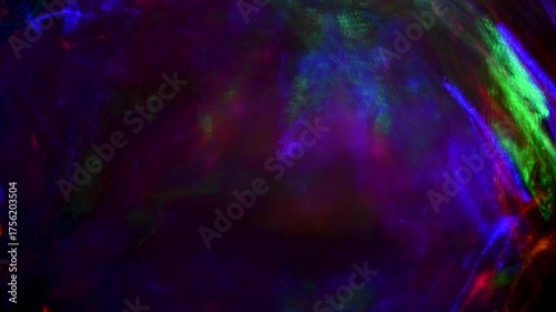 Abstract dynamic background of neon glow lines on dark background. Reflection of human thoughts and reasoning, neuroprocesses in brain, emotional state, over thinking