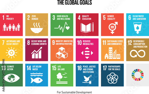 SDG 17 ICON VECTOR