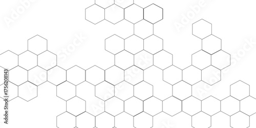 Hexagonal pattern white isolate background, with slight shadows and a clean modern aesthetic on transparent, abstract white hexagonal Pattern  texture.