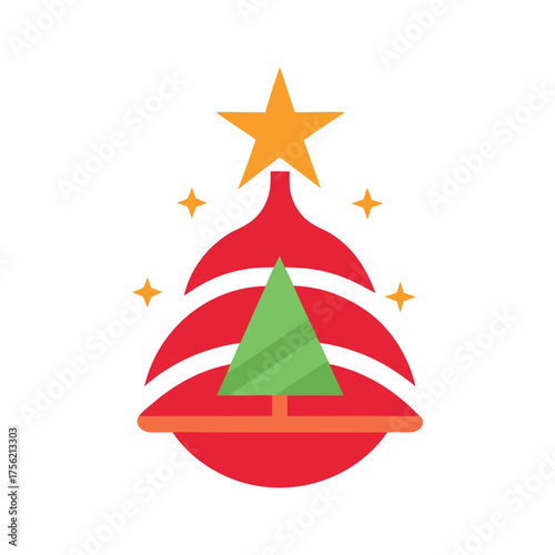 Minimalist Christmas Tree Logo Design For Holiday And Celebration Branding