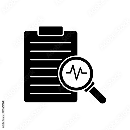 Icon a diagnostic, isolated against a clean background.