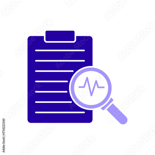 Icon a diagnostic, isolated against a clean background.