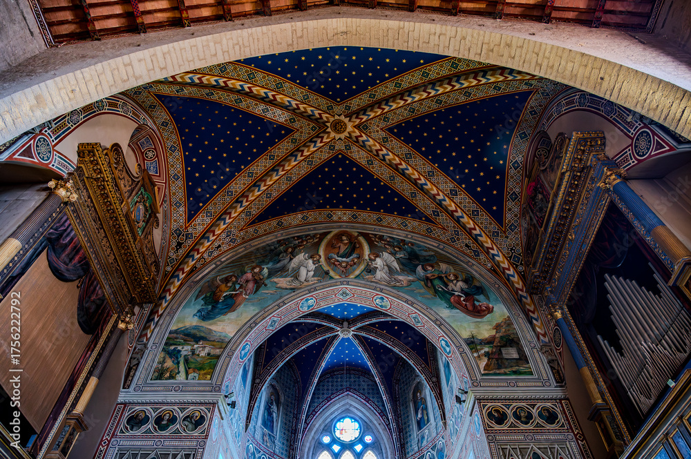 Obraz premium The Cathedral of Saints Mariano and Giacomo is the mother church of the Diocese of Gubbio. It is dedicated to Saints Mariano and Giacomo, martyrs of Lambaesi in Numidia.