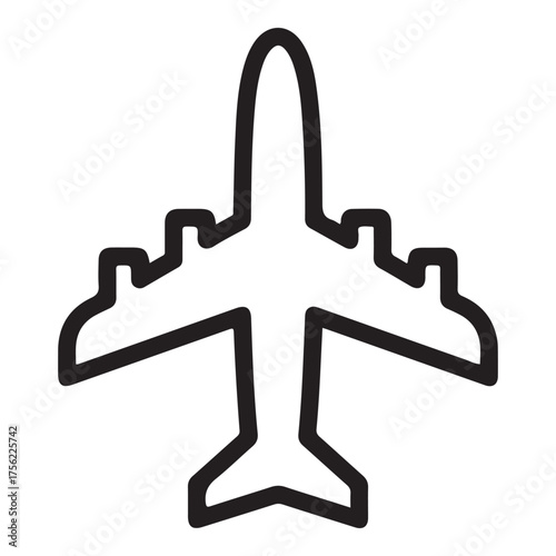 Airplane Icon – Minimal Flight Symbol