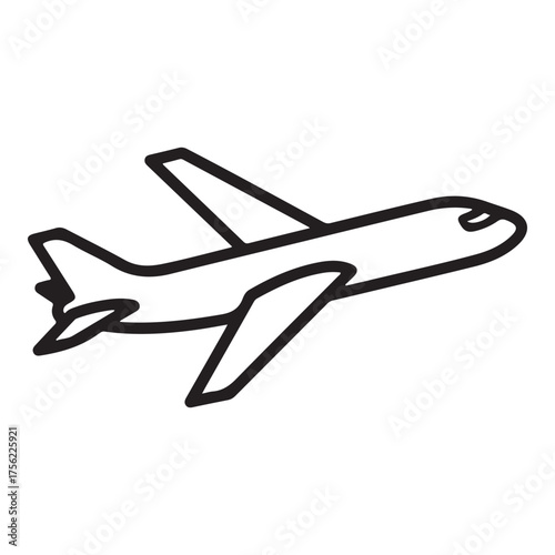 Airplane Icon – Minimal Flight Symbol