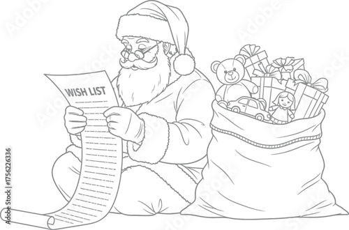 Santa christmas wish list gifts presents toys holiday season december joy fun