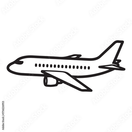 Airplane Icon – Minimal Flight Symbol