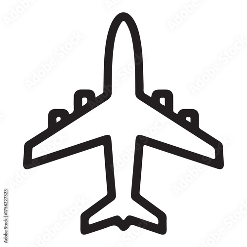 Airplane Icon – Minimal Flight Symbol