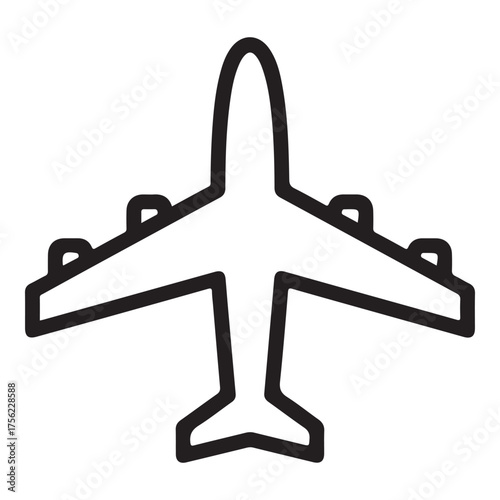 Airplane Icon – Minimal Flight Symbol