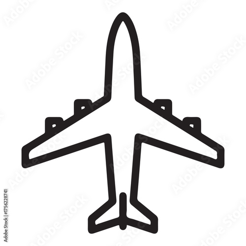 Airplane Icon – Minimal Flight Symbol