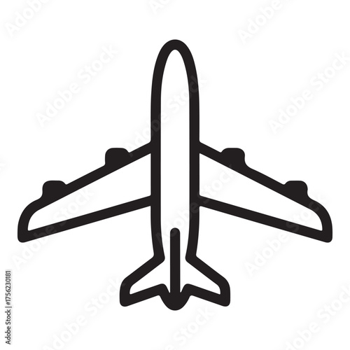Airplane Icon – Minimal Flight Symbol