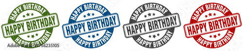 Photography happy birthday stamp