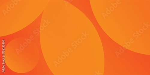 Abstract minimal background with orange color. Dynamic shapes composition. Eps10 vector