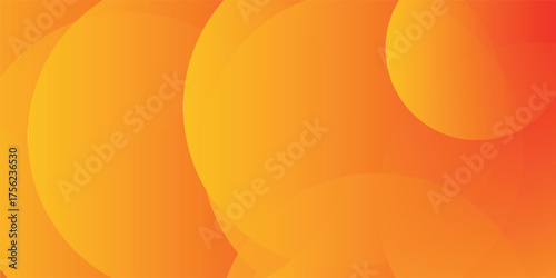 Minimal geometric background. Orange elements with fluid gradient. Dynamic shapes composition. Eps10 vector