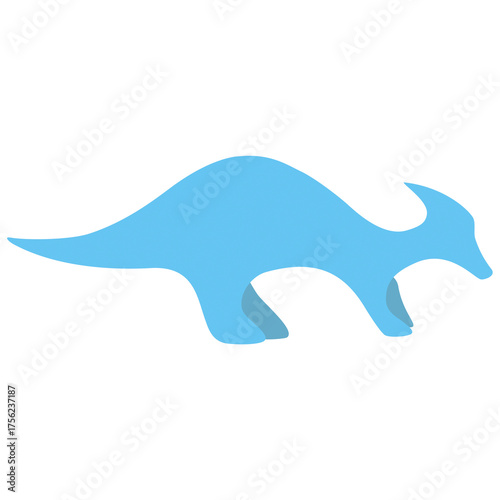 Vector illustration of a dinosaur for print