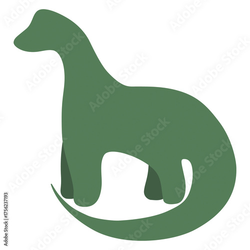 Vector illustration of a dinosaur for print