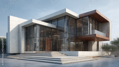 modern office building in the city