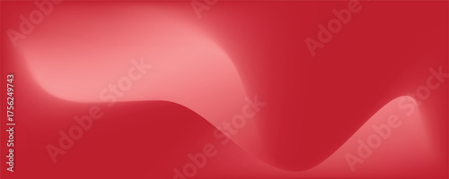 Abstract Fluid Red Background with Soft Diffused Waves and Gradient Illumination for Website Banner and Presentation Design