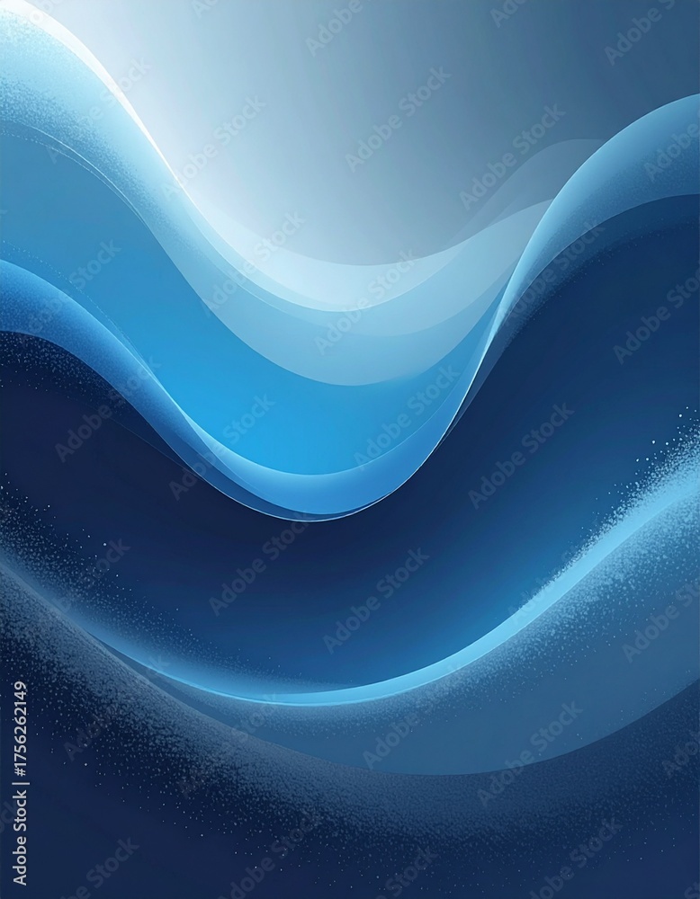 Obraz premium Blue gray grainy background, smooth dark to light gradient noise texture abstract banner poster header backdrop design