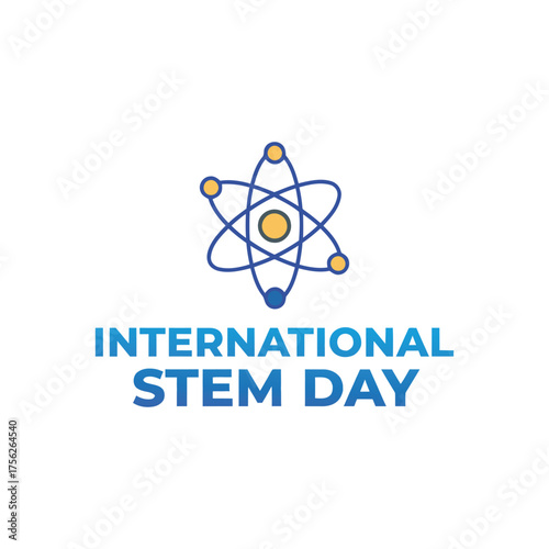 International stem day vector design illustration
