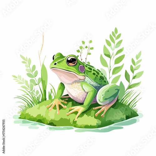 Frosch auf Moos