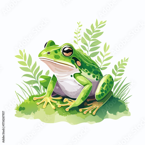 Frosch auf Moos