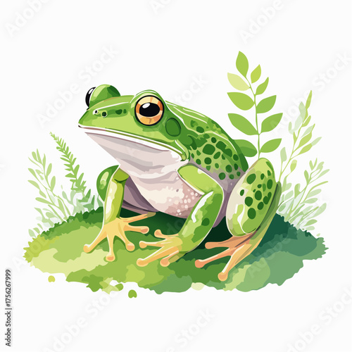 Frosch auf Moos