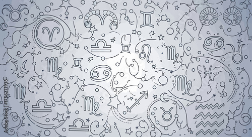 Zodiac Signs & Astrological Patterns A Cosmic Tapestry of Celestial Symbols & Constellations