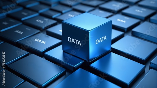 データ, コンピュータ, テクノロジー, キーパッド, シンボル, アイコン, 情報, キューブ, 3d, 箱, ビジネス, ブロック,